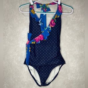 Matilda Jane Swim Bathing Suit - Sandcastle Queen - Size Small Polka Dot Floral
